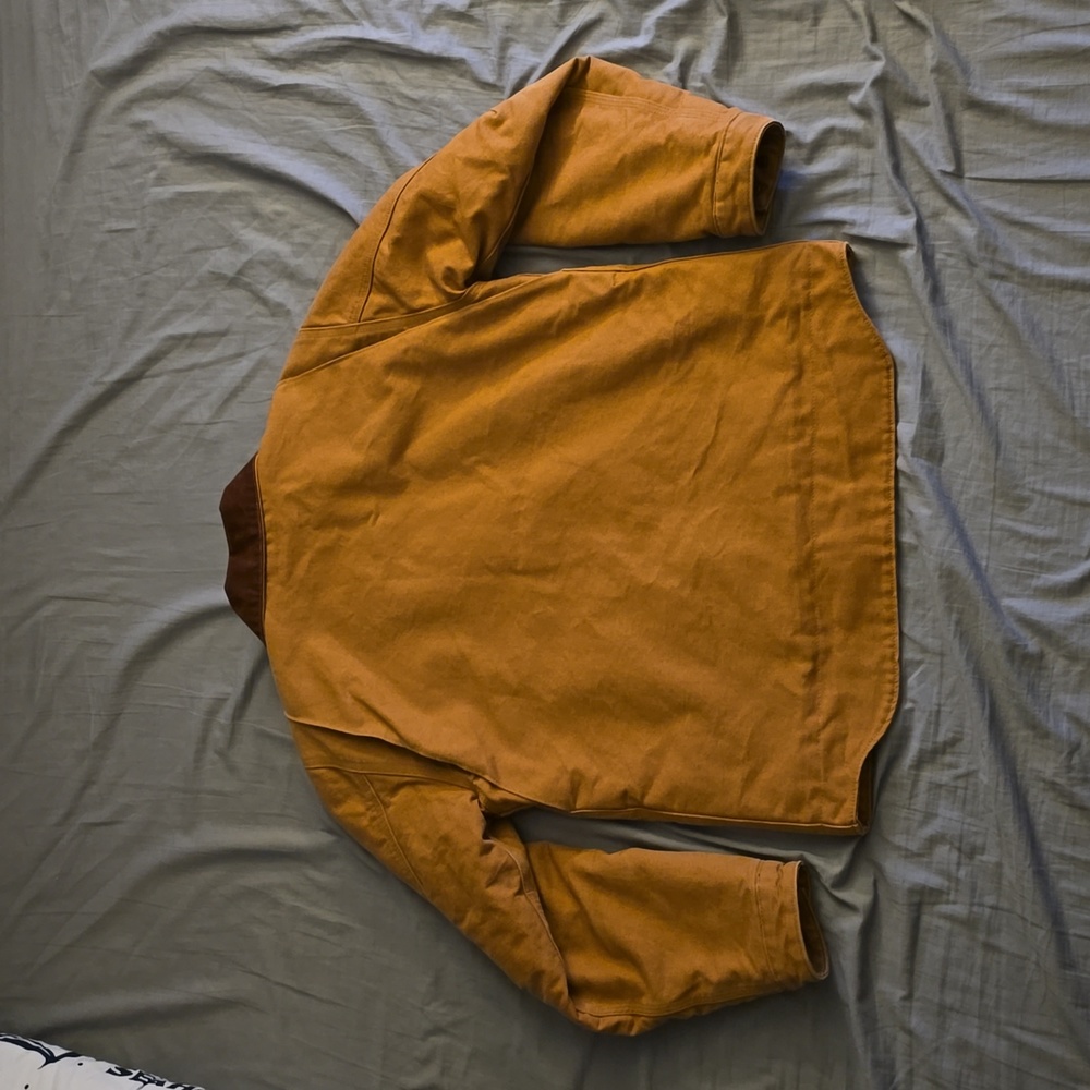 Carhartt Brown Detroit Jacket with Dark Brown Collar - Picture 11 of 13